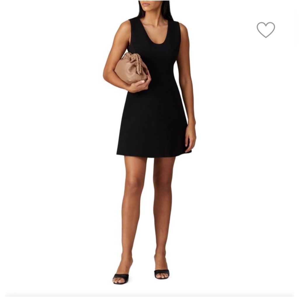 Theory Crepe Mini A Line Dress Size 2